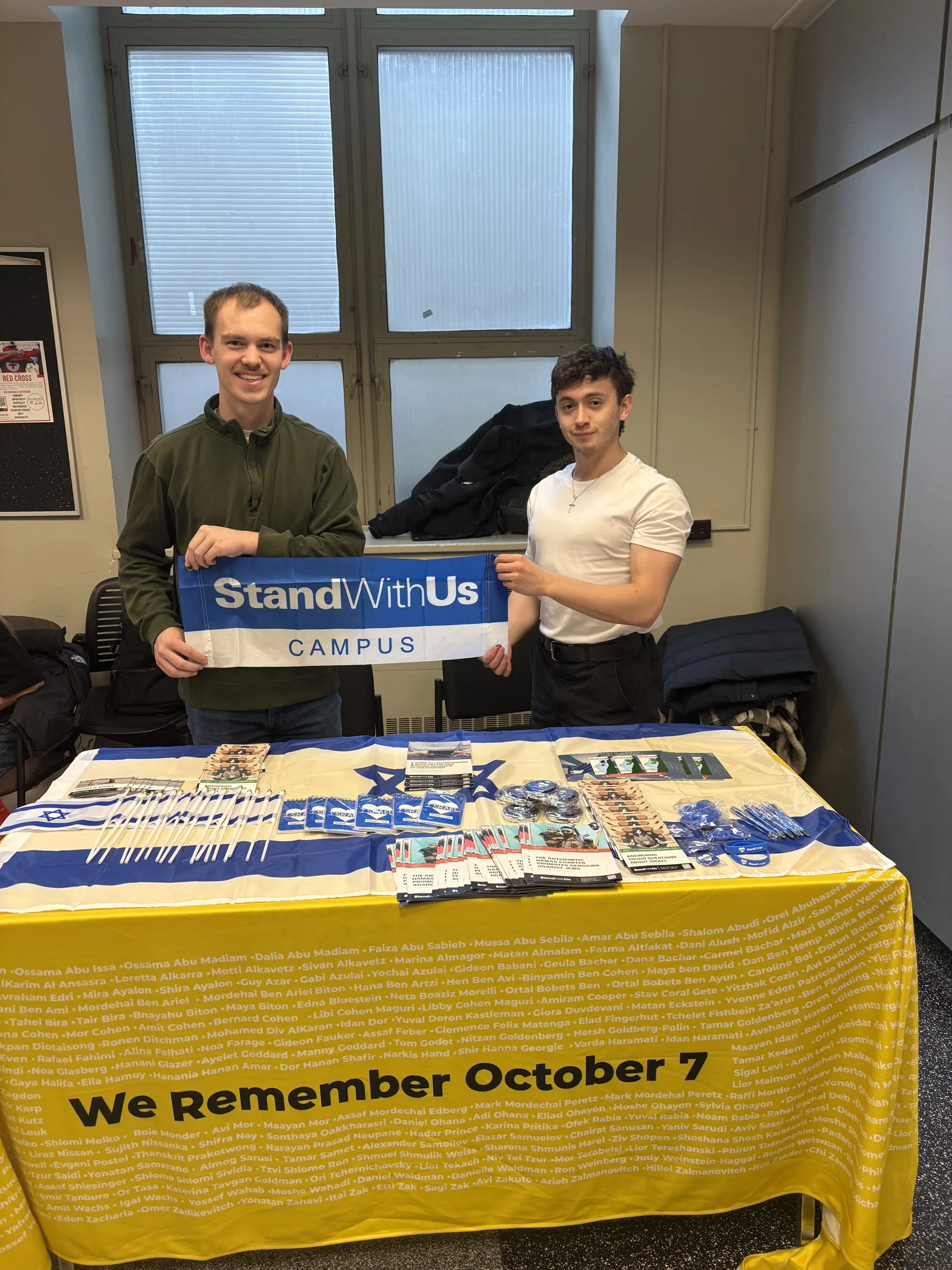 Justice at a StandWithUs campus event